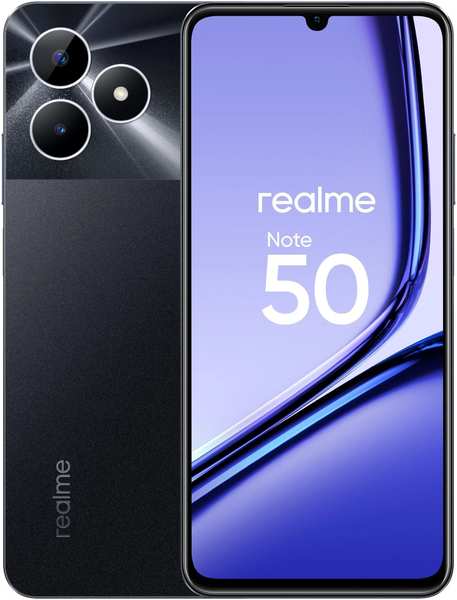 Телефон Realme Note 50 4/128Gb черный (RMX3834) 971000079419698