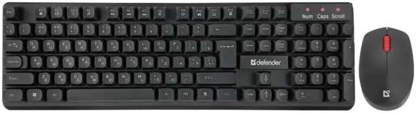 Комплект мыши и клавиатуры Defender MILAN C-992 RU BLACK (45992) 971000079742698