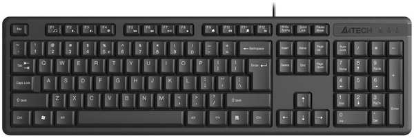 Клавиатура A4Tech KR-3 черный USB 971000079960698