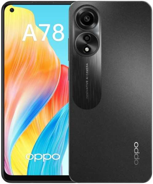 Телефон Oppo A78 8/256GB Mist Black (CPH2565) 971000081865698