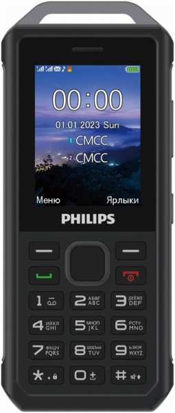 Телефон Philips Xenium E2317 серый 971000089245698