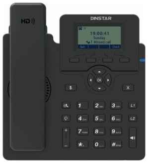 VoIP-телефон Dinstar C60S черный 971000101689698