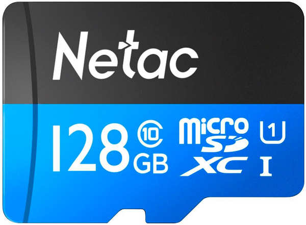 Карта памяти Netac microSDHC P500 128Gb Class10 (NT02P500STN-128G-R) + adapter 971000102550698