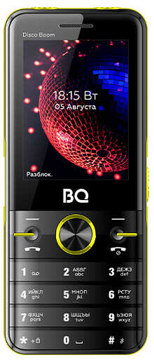 Телефон BQ 2842 Disco Boom Black+Yellow 971000105326698