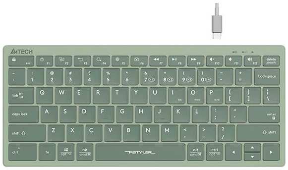 Клавиатура A4Tech Fstyler FBX51C зеленый 971000109366698