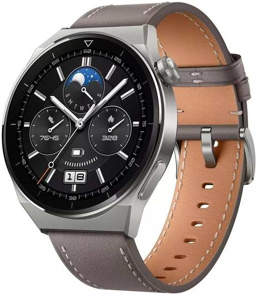 Умные часы Huawei Watch GT 3 Pro 46мм серый/серый (Odin-B19V/55028474) 971000111139698