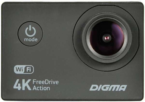 Автомобильный видеорегистратор Digma FreeDrive Action 4K WiFi 971000113612698