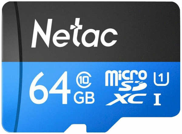 Карта памяти Netac P500 microSDXC UHS-I U1 64ГБ Class 10 (NT02P500STN-064G-S) 971000117818698