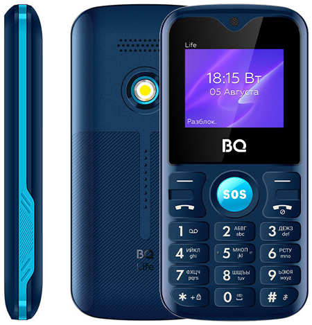 Телефон BQ 1853 life BLUE 971000119472698