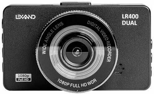 Автомобильный видеорегистратор LEXAND LR400 Dual черный 971000125578698