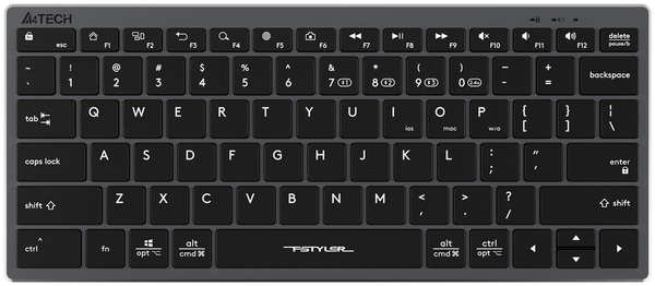 Клавиатура A4Tech Fstyler FBX51C серый USB 971000126013698