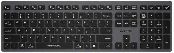 Клавиатура A4Tech Fstyler FBX50C серый USB 971000126019698