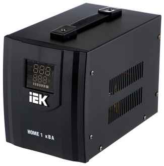 Стабилизатор напряжения IEK Home 1кВА однофазный черный (IVS20-1-01000) 971000127681698