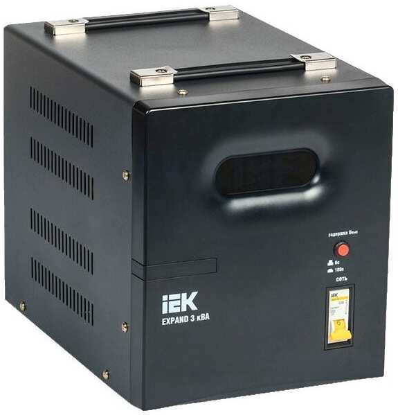 Стабилизатор напряжения IEK Expand 3кВА однофазный черный (IVS21-1-003-11) 971000127688698