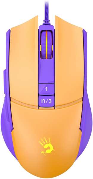 Компьютерная мышь A4Tech Bloody L65 Max желтый/фиолетовый 971000138619698