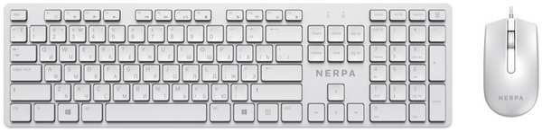 Комплект мыши и клавиатуры Nerpa NRP-MK150-W-WHT 971000153912698