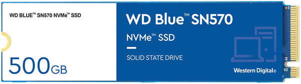 SSD накопитель Western Digital BLUE M.2 2280 500GB (WDS500G3B0C) 971000163966698