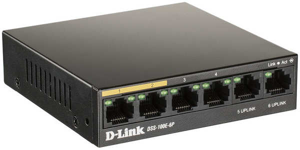 Коммутатор D-Link DSS-100E-6P/A1A 971000168305698