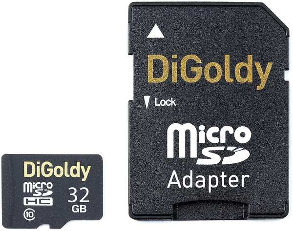 Карта памяти Digoldy microSDHC 32GB Class10 (+ адаптер SD)