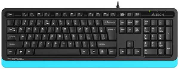 Клавиатура A4Tech Fstyler FKS10 черный/синий USB 971000169734698