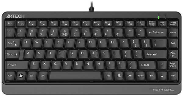 Клавиатура A4Tech Fstyler FKS11 черный/серый USB 971000169736698