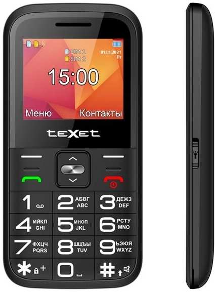Телефон teXet TM-B418 черный 971000169946698