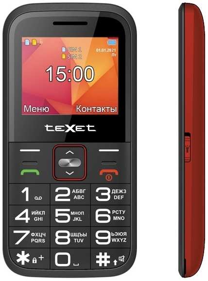 Телефон teXet TM-B418 красный 971000169948698