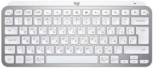 Клавиатура Logitech MX KEYS MINI серый/белый (920-010502) 971000173402698
