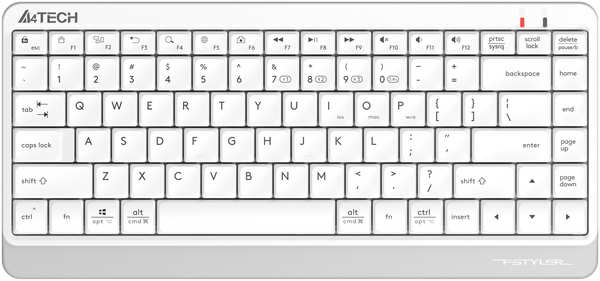 Клавиатура A4Tech Fstyler FBK11 белый/серый 971000173762698