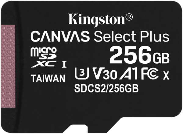 Карта памяти Kingston Canvas Select Plus microSDXC 256Gb SDCS2/256GBSP w/o adapter 971000176301698