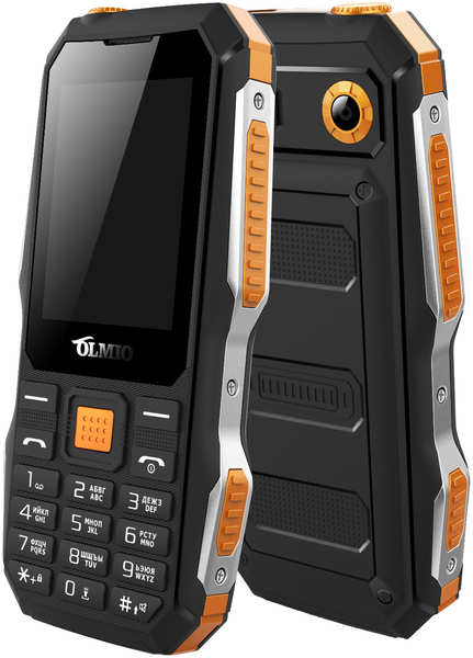 Телефон Olmio X04 черный-оранжевый 971000179005698