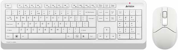 Комплект мыши и клавиатуры A4Tech Fstyler FG1012 белый 971000179852698
