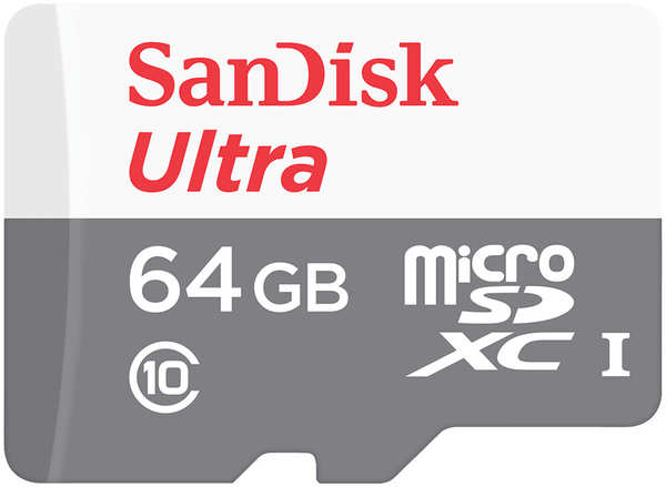 Карта памяти Sandisk microSDXC 64Gb Class10 SDSQUNR-064G-GN3MN Ultra Light 971000185769698