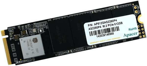 SSD накопитель Apacer AS2280P4 512GB (AP512GAS2280P4-1) 971000188266698