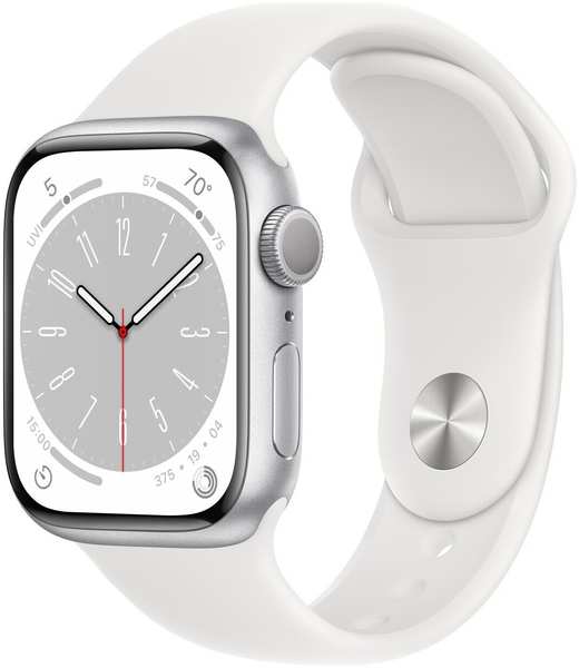 Умные часы Apple Watch Series 8 А2770 41мм серебристый (MP6M3LL/A) 971000191438698