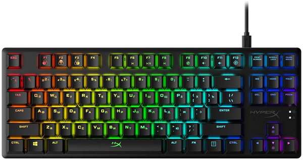 Клавиатура HyperX Alloy Origins Core RGB черный USB (4P5P3AA) 971000191818698