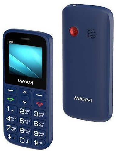 Телефон Maxvi B100 blue 971000192899698