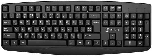 Клавиатура Oklick 105M черный USB 971000194194698