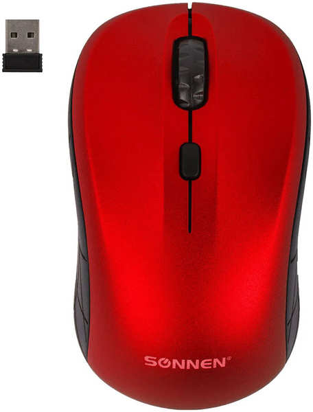 Компьютерная мышь SONNEN V-111 красная (513520) 971000198852698