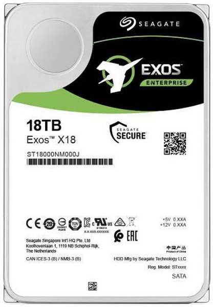 Жесткий диск Seagate Exos X18 512E 18Tb (ST18000NM000J) 971000203144698