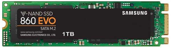 SSD накопитель Samsung 860 EVO 1Тб M.2 2280 (MZ-N6E1T0BW) 971000203524698