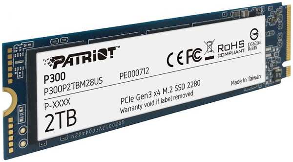 SSD накопитель Patriot M.2/2280/1TB (P300P1TBM28) 971000215136698