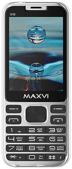Телефон Maxvi X10 metallic silver 971000220208698