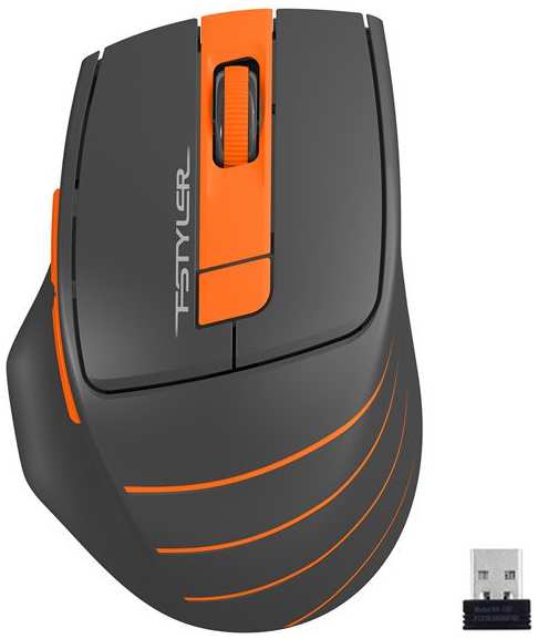 Компьютерная мышь A4Tech Fstyler FG30S серый/оранжевый 971000221779698