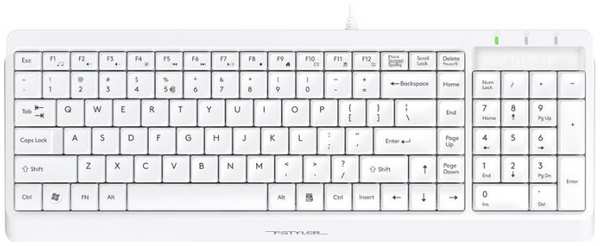 Клавиатура A4Tech Fstyler FK15 USB белый 971000231653698