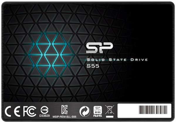 SSD накопитель Silicon Power Slim S55 SATA III/480Гб/2.5 (SP480GBSS3S55S25)