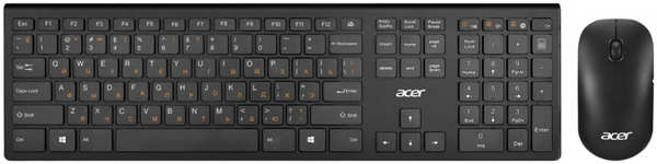 Комплект мыши и клавиатуры Acer OKR030 USB черный 971000238870698