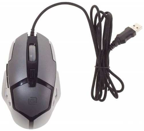Компьютерная мышь Oklick 915G HELLWISH V2 черный/серебристый 971000240687698