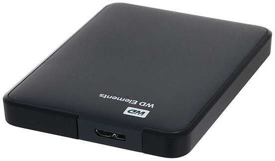 Внешний жесткий диск Western Digital Elements Portable 1TB, 2.5, USB 3.0, черный (WDBUZG0010BBK-WESN) 971000248214698