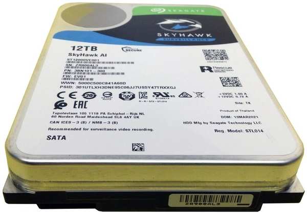 Жесткий диск Seagate Original SATA-III/12Tb/3.5 (ST12000VE001) 971000257381698